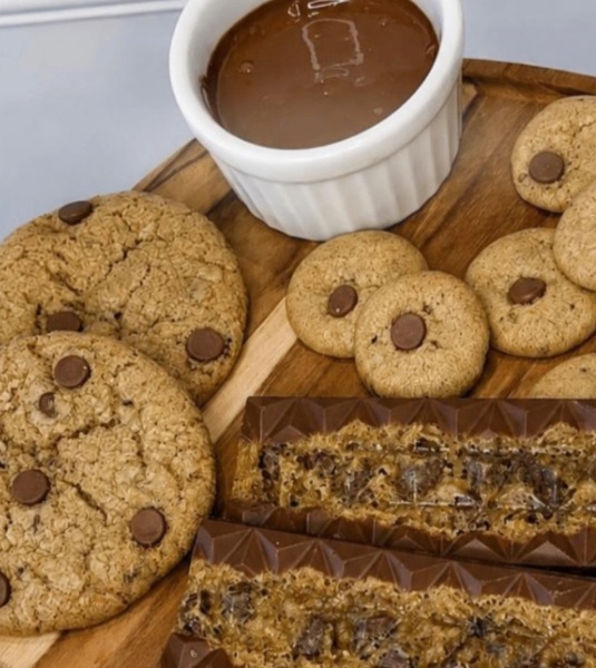 Mini Cookies com Ganache
