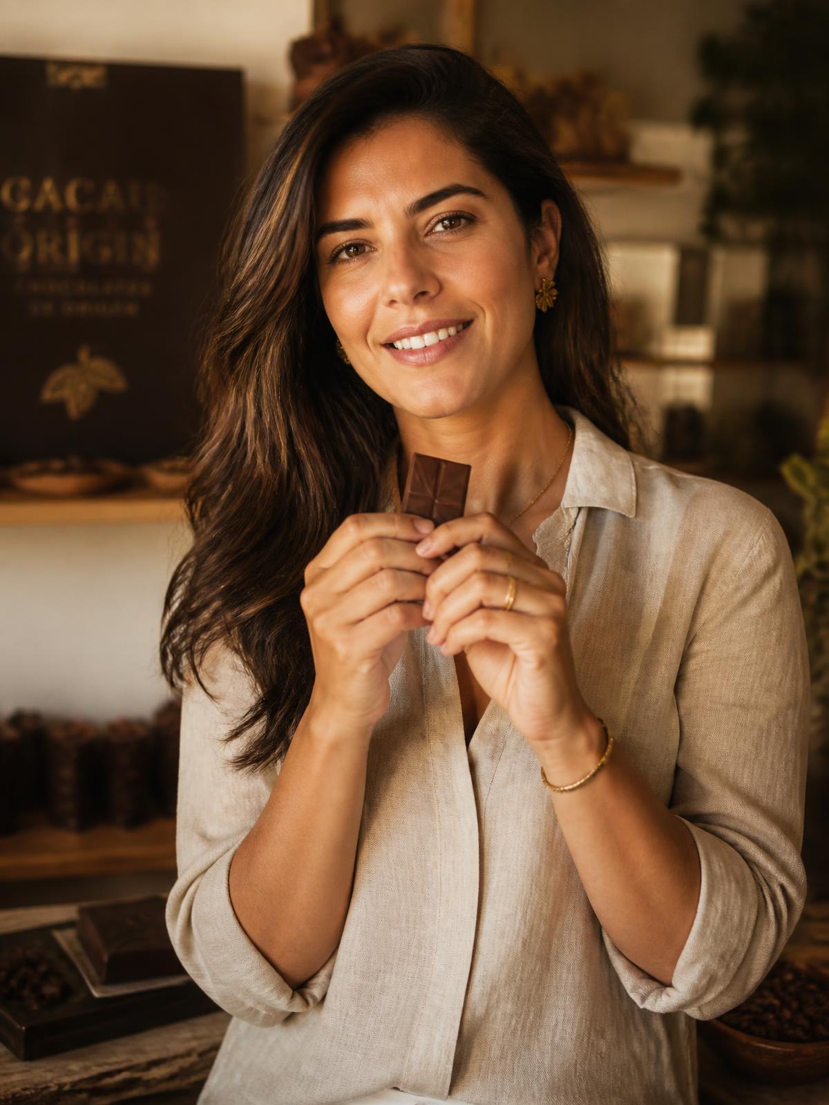 Ana Laura, fundadora da Clara Valença Chocolateria